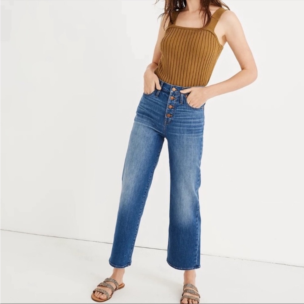 Madewell Slim Wide Leg Crop